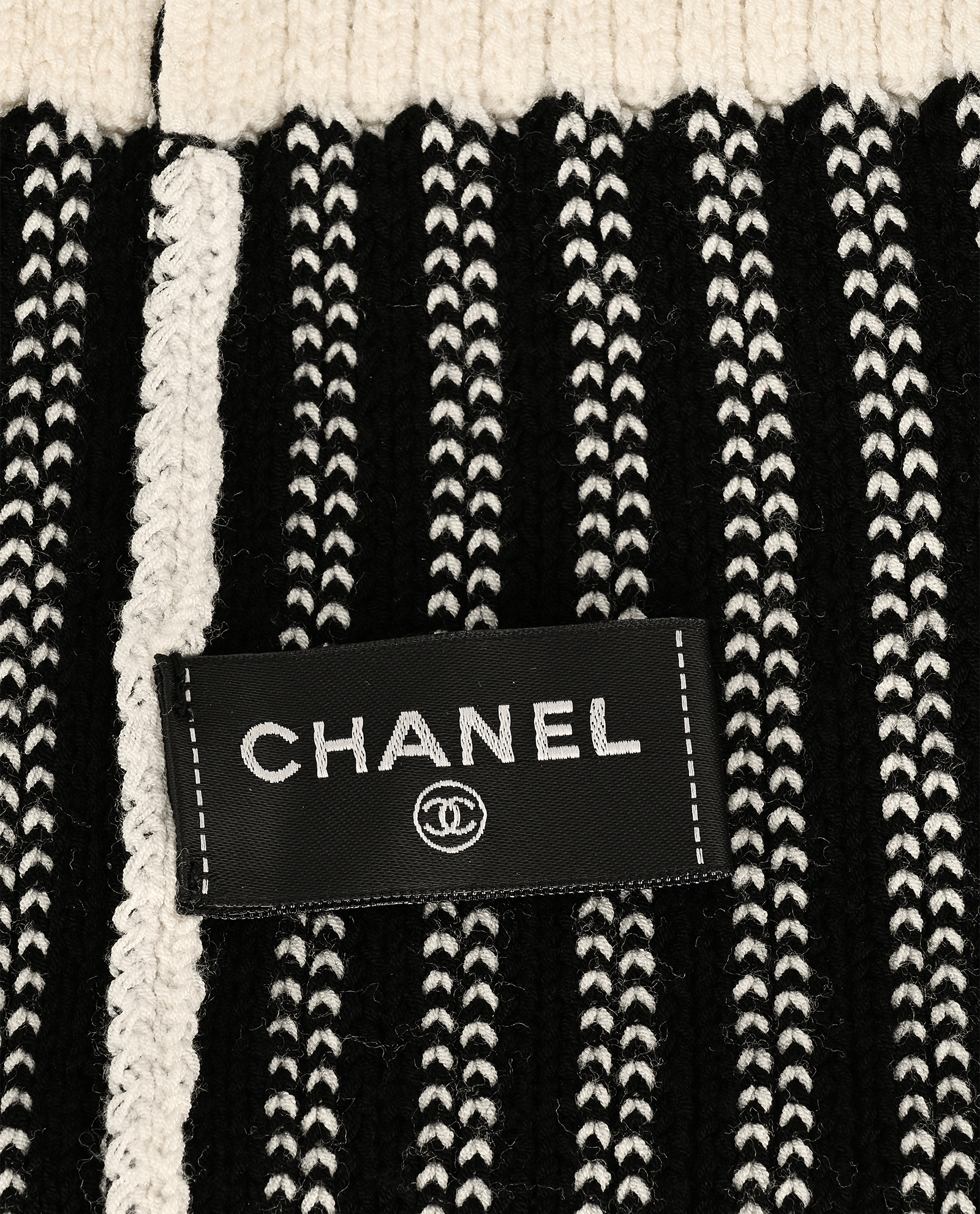 Chanel Logo Leg Warmers, &pound;320, Accessories, Black/White, Viscose, Other view